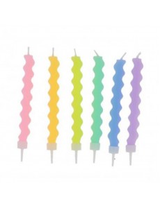 Velas ZigZag Cores Pastel